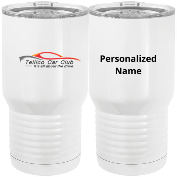TCC Personalized - 20 oz. Tall Stainless Steel Vacuum Insulated Tumbler White Thumbnail