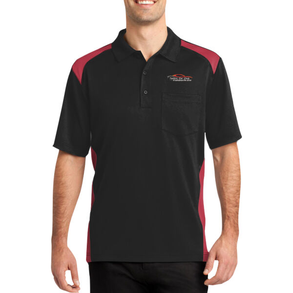 TCC Embroidered  - Select Snag Proof Two Way Colorblock Pocket Polo Thumbnail