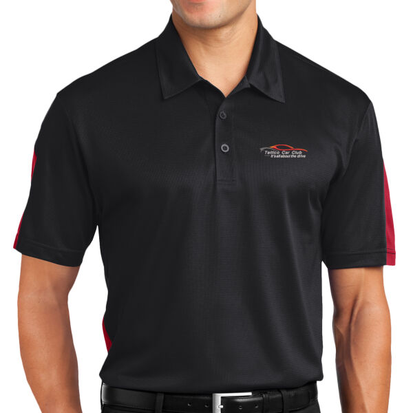 TCC Embroidered  - PosiCharge &#174; Active Textured Colorblock Polo Thumbnail