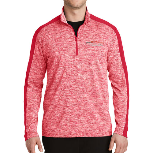 TCC Embroidered  - PosiCharge ® Electric Heather Colorblock 1/4 Zip Pullover Thumbnail
