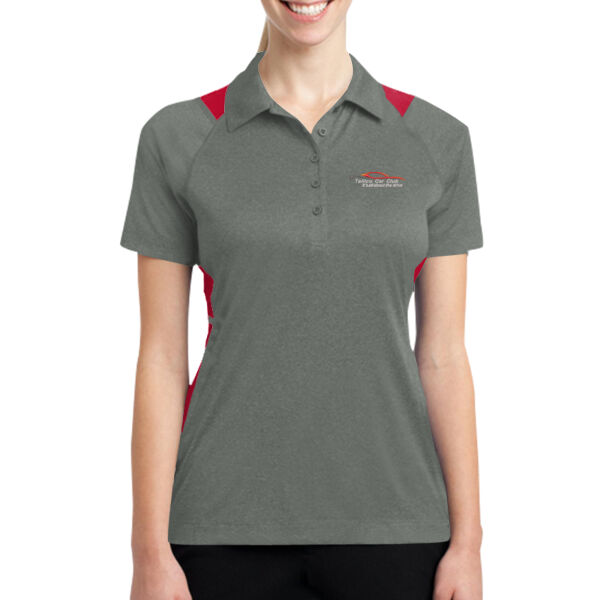 TCC Embroidered  - Ladies Heather Colorblock Contender &#153; Polo Thumbnail