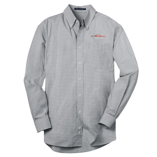 TCC Embroidered  - Plaid Pattern Easy Care Shirt Thumbnail