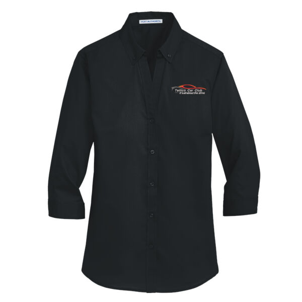TCC Embroidered  - Ladies 3/4 Sleeve SuperPro  Twill Shirt Thumbnail