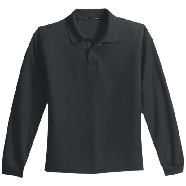 TCC Embroidered  - Youth Long Sleeve Silk Touch™ Polo Thumbnail