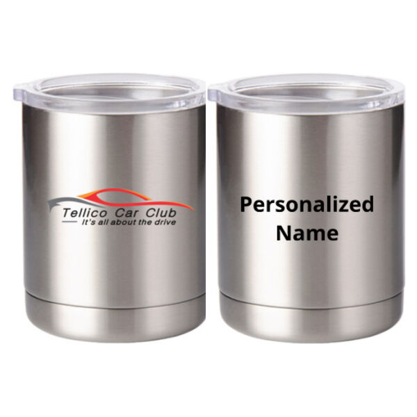 TCC Personalized - 10 oz Silver Stainless Steel Short Tumbler Thumbnail
