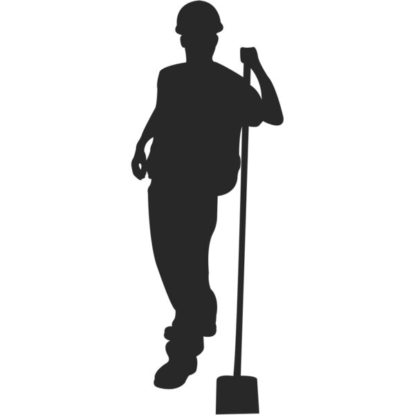 Construction Worker Silhouette 1 Thumbnail