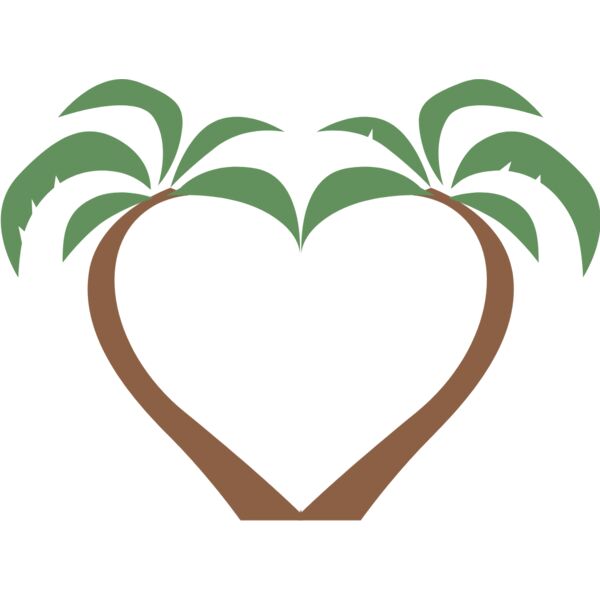 Summer Palm Tree Heart 1 Thumbnail