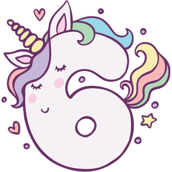 Six Birthday Unicorn Number 1 Thumbnail