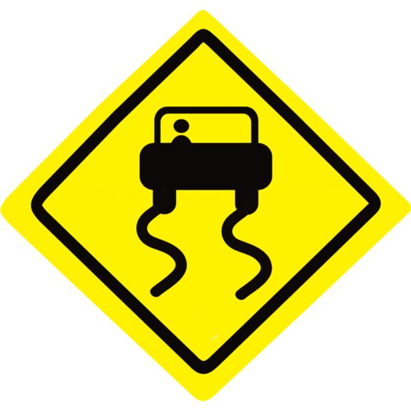 Slippery Road Sign 1 Thumbnail