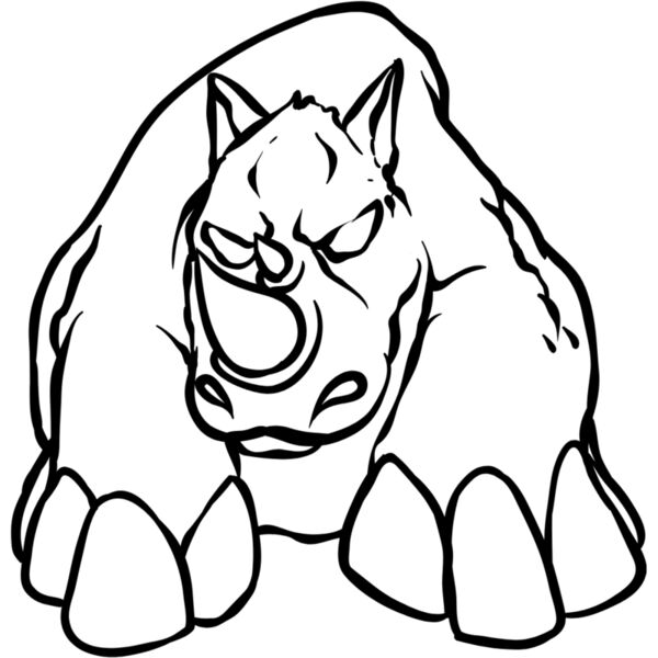 Rhino White Mascot 1 Thumbnail