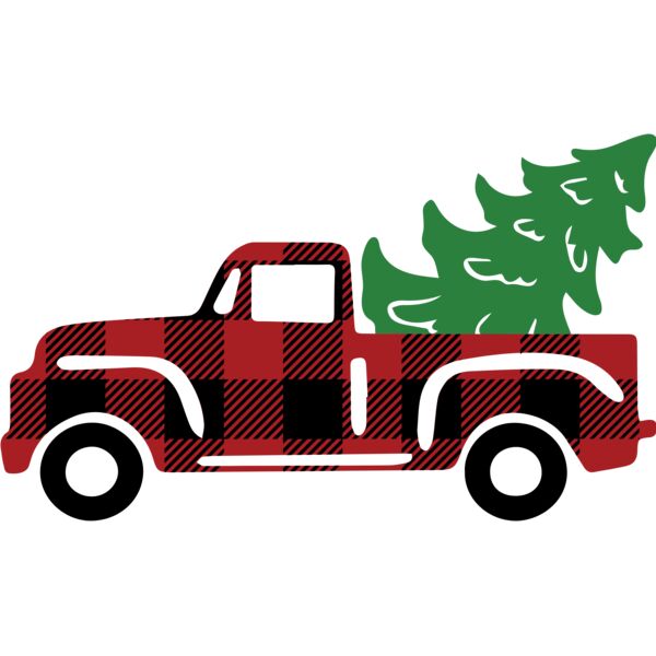 Christmas Tree Truck Plaid 2 Thumbnail