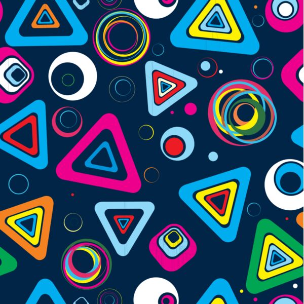 Groovy Triangle CIrcle Square Background 1 Thumbnail